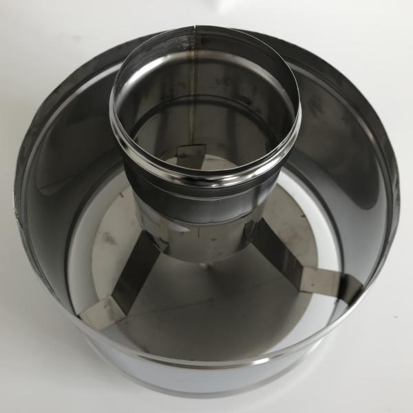 Silvery Chimney Flue Rain Caps , 6 Inch Stove Pipe Rain Cap Non Fuel Limitation