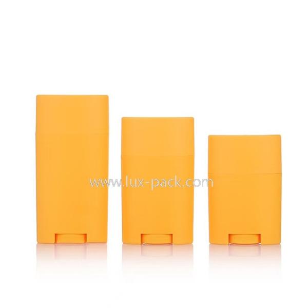Recyclable 35g 50g 75g Easy to Carry Convenient Travel Use Body Fragrance Oval Shape Twist up Personal Care Container Deodorant Stick Bottle