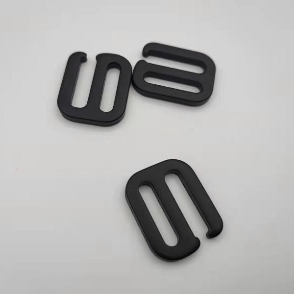 Customized 29.3*23.1mm Plastic Rucksack Clips L Shaped Elastic Strap Adjuster