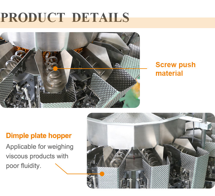 Машина Weigher 14 главных M/P 1.0L/1.5L Multihead для маслообразных липких свежих продуктов