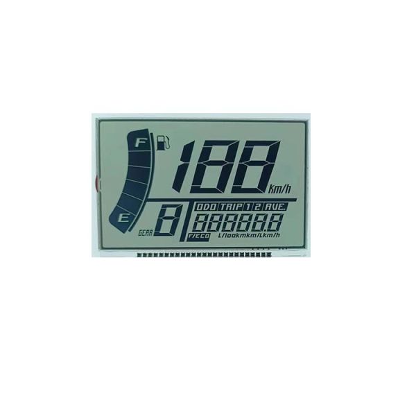 Customized Size Htn Type Segment Lcd Display Panel For Ebike Speedometer