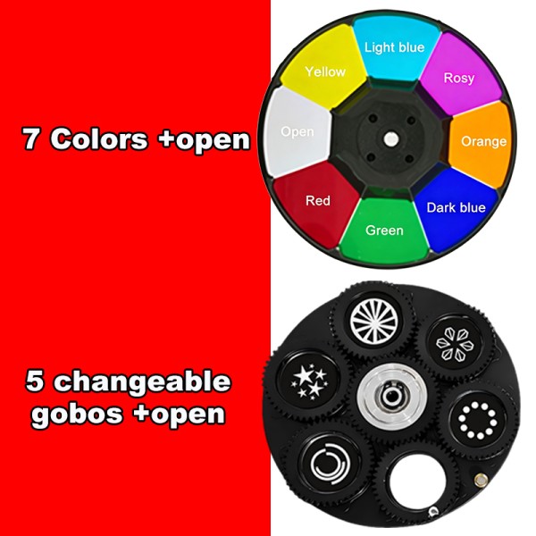 100W Outdoor LED Projection Light Ripple Floating Effect Garden Zoom Light