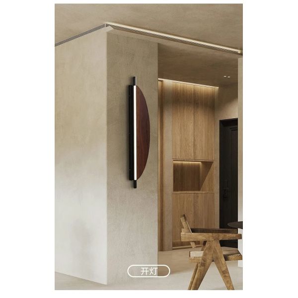 Bedside Stairway Corridor LED Light Long Strip Japanese Wood Grain wall lamp (WH-VR-137)