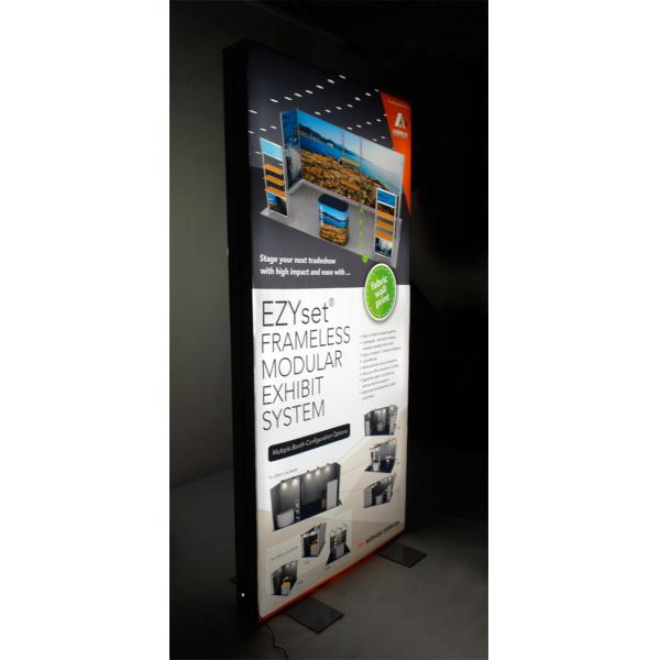 Aluminum Frame Textile LED Light Box For Advertising W 240 * H 480 Cm Graphic Size