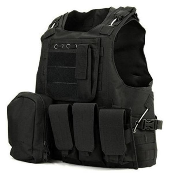 Police Tactical Vest Molle Gear Swat Black Tactical Vest For Hunting