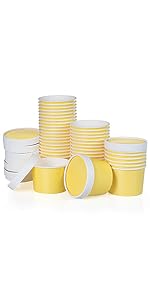 9-Oz Disposable Dessert Bowls For Hot Or Cold Food, 9-Ounce Party Supplies Treat Cups For Sundae, Frozen Yogurt