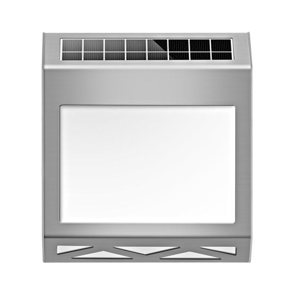 DC 4V Casa solar exterior Número LED Porta canta parede Aço inoxidável 500mAh