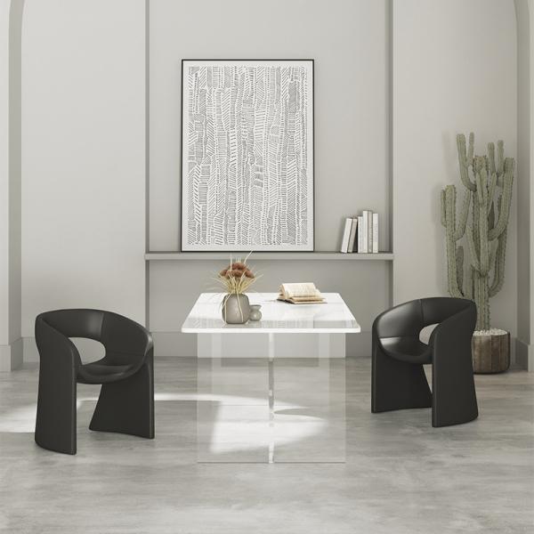 White Black Wood Celeste Armchair Sofa For Office Dinning Room