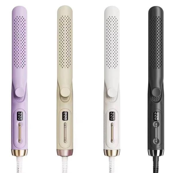 ANBOLIFE 360 Cooling Airflow 2-in-1 Hair Straightener and Curling Wand with 4 Speed Temperature Adjustable Settings