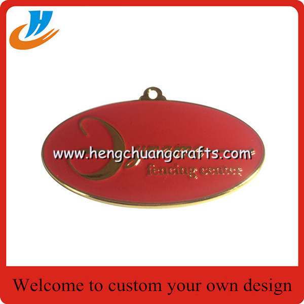 Football metal medals,ribbon medal metal with design factory cheap custom