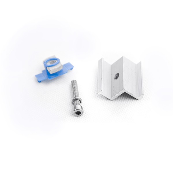 Anodized Aluminum Solar Panel End Clamps Anti Corrosion Durable