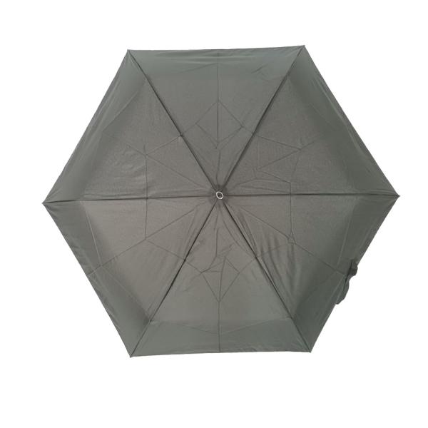 Small Black 6 Ribs Automatic Open And Close Umbrella With Super Light Weight