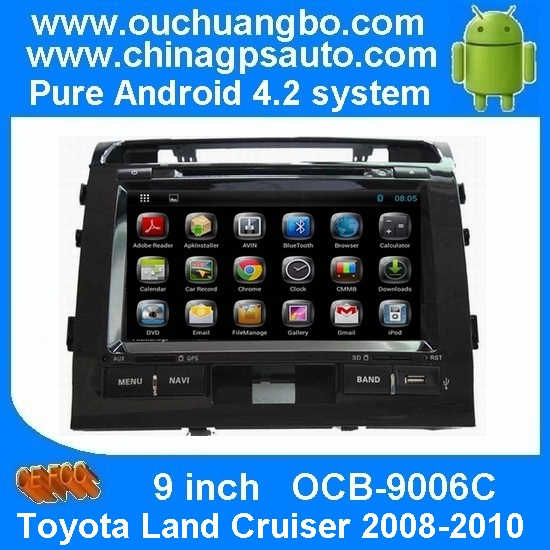 Ouchuangbo 9"Car DVD Capacitive Screen Android 4.2 for Toyota Land Cruiser 2008-2010 USB DVD 3G Wifi OCB-9006C