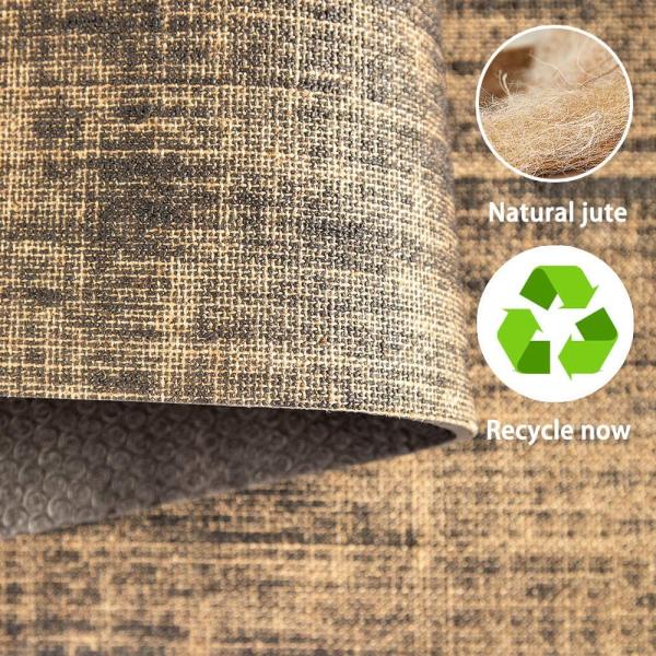 ECO Friendly Hot Selling Fitness Natural Jute Rubber Yoga Mat for Yoga