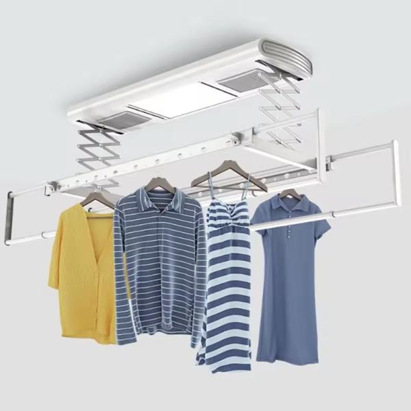 Multifunctional Electric Clothes Drying Rack with Airer and Heated Hanger
