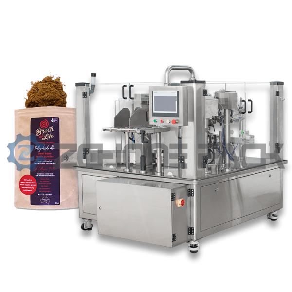 Máquina Envasadora de Polvo - Equipo de Envasado de Bolsas Totalmente Automático Multi-Estación para Productos en Polvo