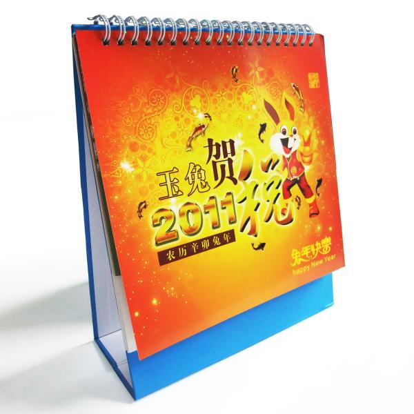 Petit impression de calendrier adaptée aux besoins du client par Tableau mignon avec le logo embouti chaud argenté pour des annonces