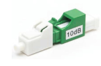fiber optic LC Single Mode 7dB Attenuator Local Area Networks application Wavelength 1260 to 1620nm blue color