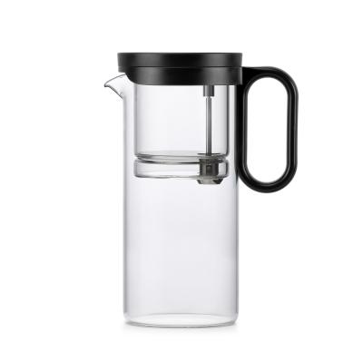 Large Infusion Glass Loose Leaf Teapot Kettle Stovetop Safe 700ml