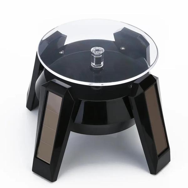 ABS Advertising Solar Display Stand Tray 90mm With 360° Rotation
