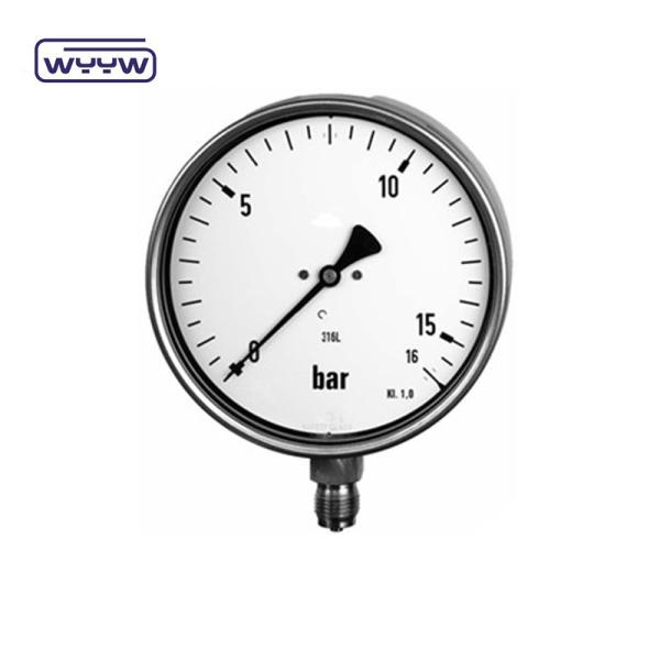 High Accuracy Stainless Steel Pressure Gauge 6 Calibrated Pressure Gauge