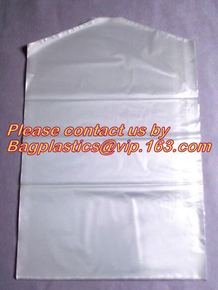 wholesale laundry garment bag on roll clear ldpe with printing, Plastic garment bags on roll