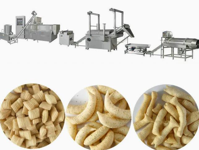 Automatic 3d Pellet Snacks Cracker Maker Machine Production Line SUS304 English version