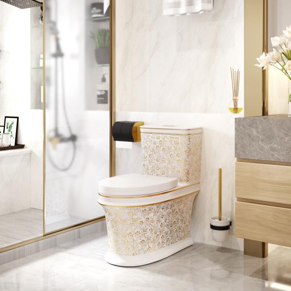 630*350*730mm Siphonic One Piece Toilet
