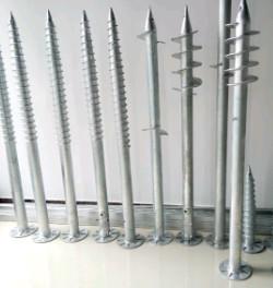 160KN Solar Earth Anchor M16 M24 Thread Ground Screws For Fence Posts