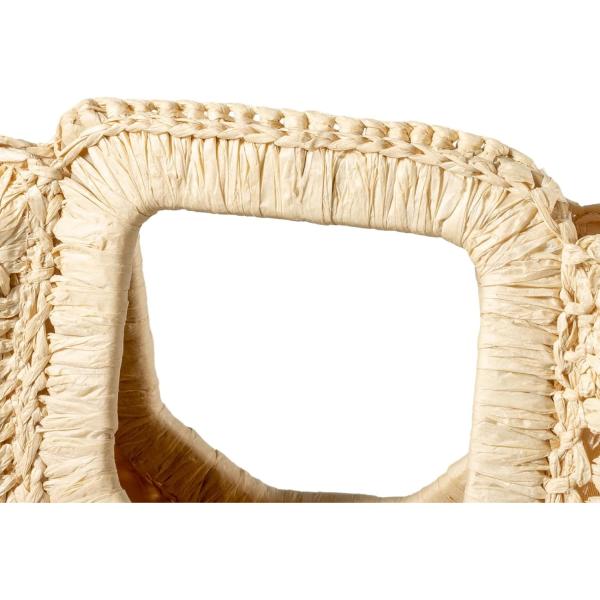 YYW HANDMADE TOTE BAG FOR WOMEN, HAND-WOVEN STRAW LARGE HOBO BAG FOR WOMEN ROUND HANDLE RING TOTO SUMMER BEACH BAG BEACH