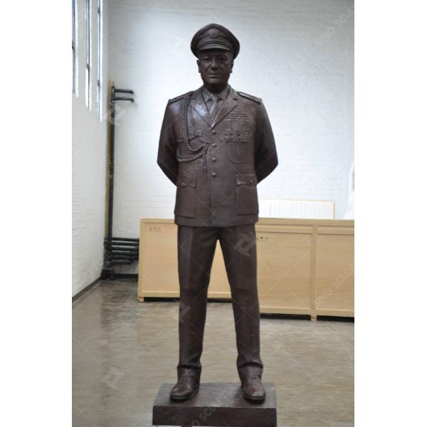 Жизненный размер Античная бронзовая скульптура Внешний кремний Бронзовая мемориальная статуя