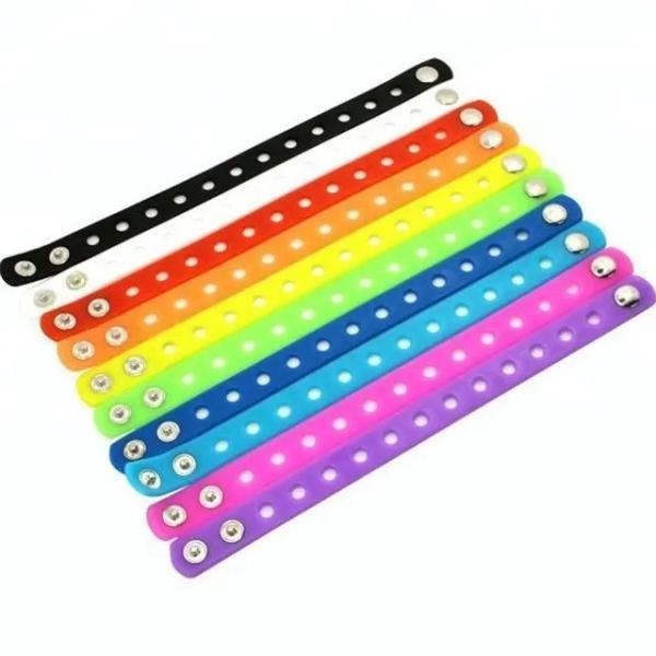 Custom Silicone Bracelet for Christmas Halloween Party Gifts Adjustable 21cm Wristband