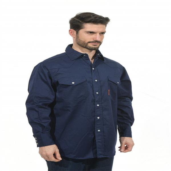 EN11612 fogo - camisa retardadora 7.5oz do trabalho