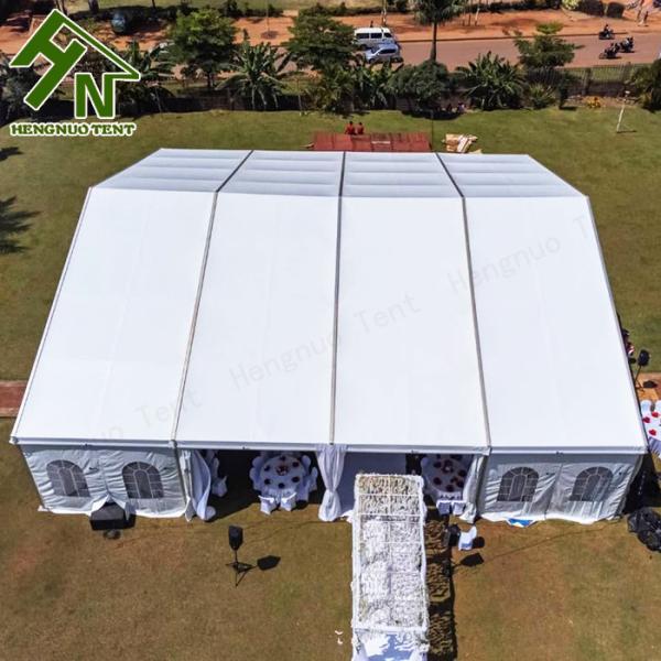3m To 60m Wide Heavy Duty Marquee Tent Aluminum Structure Decorated Lining