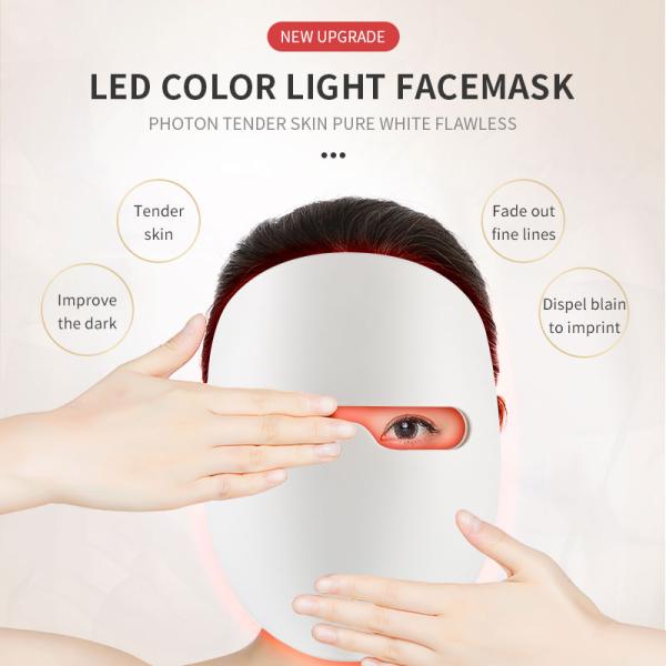 50hz 60hz 7 Colors Photon LED Facial Mask For Skin Rejuvenation