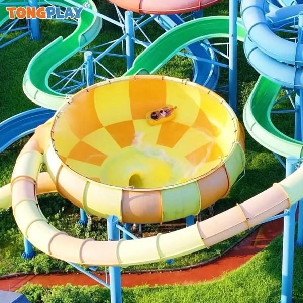 New Design Wide Slide Water Park Equipment with Customized Color for Outdoor Entertainment
