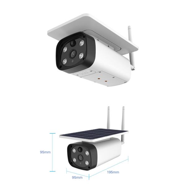 Live Streaming Monitor HD 4G Solar Battery Camera