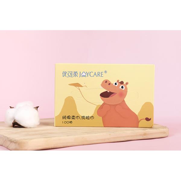 Unscented Facial Cotton Tissue High Tensile Strength Biodegradable Sustainable