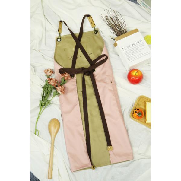 Double-Sided Kitchen Cooking Cotton Apron For Garden Cleaning And Chef Work