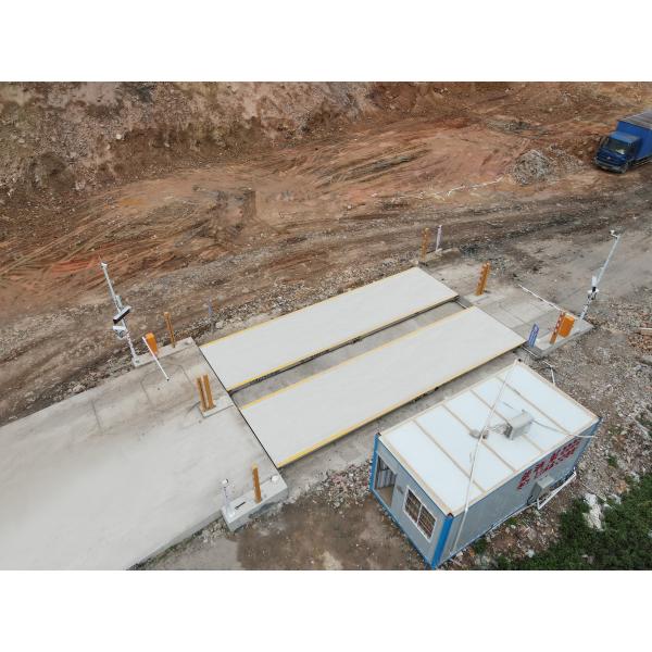 Purple Horn 39ft Length Split Type U Beams Electric Lorry Weighbridge