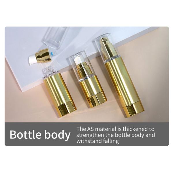 Empty Luxury Airless Pump Bottle 30ml 50ml Cream Vacuum Bottle Brushed Metal Replacement