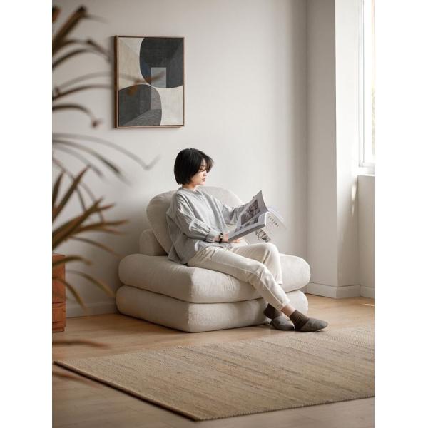 Reclining Convertible Sectional Couch Bed Sofa Tatami With Velvet Fabric