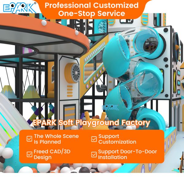 165m² Mint-Blush Soft Indoor Playground