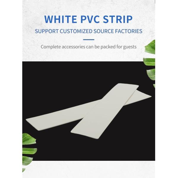 Cintas decorativas de plástico de acabado liso y blanco ABS