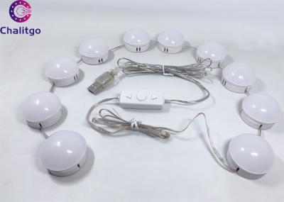 2 Watt LED Mirror Lights , Vanity Light Bulbs Warm White Stretch Contract Cable
