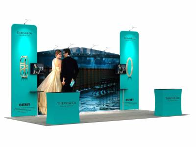 Easy Tube Creative Trade Show Displays Reusable Single Double Side Design