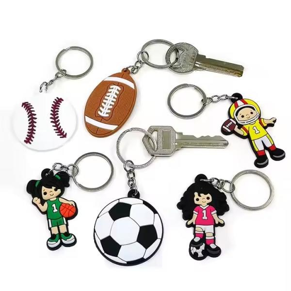 Custom PVC Keychain with Customizable Color Long-lasting Durability and Customized Shape for Promotional Gifts