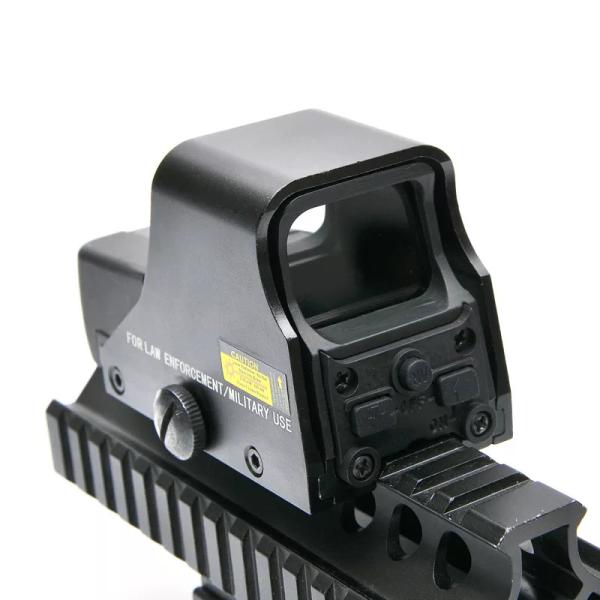 Reflejo olográfico Dot Sight Outdoor Hunting verde rojo de Matt Black 1X22m m