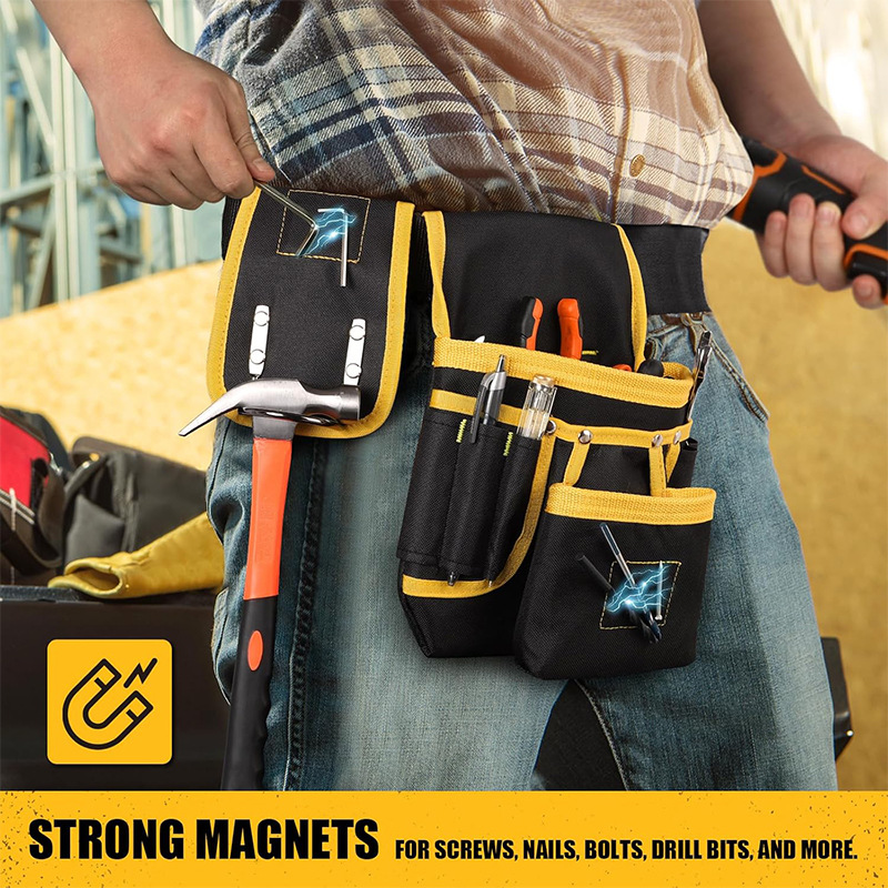 Magnetic Waterproof Heavy-Duty Adjustable Tool Belt Bag OEM/ODM Lightweight Multifunctional Tool Bag