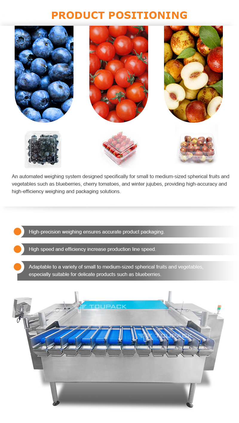 Fruit Tray Sealing Packaging Line | With Automatic Tray Denester & Fruit Linear Weigher